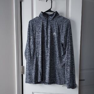 Under Armour Black and White Quarter-Zip Top Xl